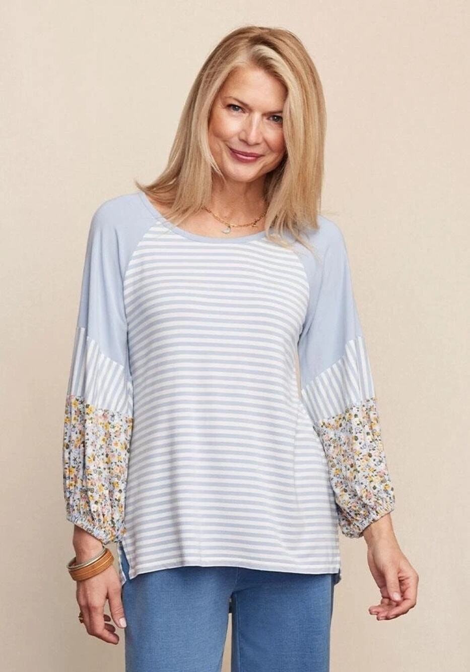 Matilda Jane Women's Heart to Heart Botanical Floral Tee Small NEW